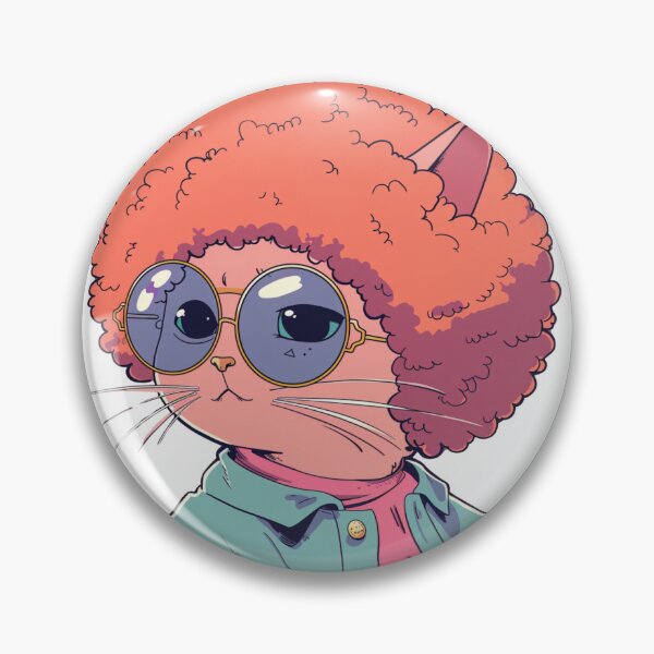 Item preview, Redhead funky afro cat  designed and sold by FlawlessDraft.