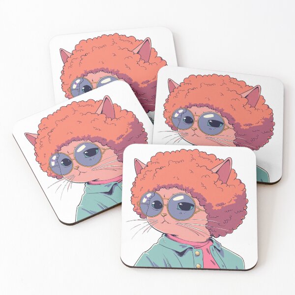 Item preview, Redhead funky afro cat  designed and sold by FlawlessDraft.