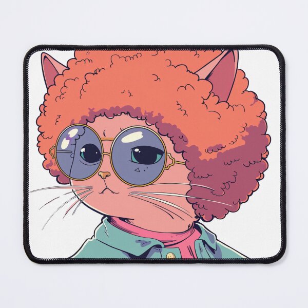 Item preview, Redhead funky afro cat designed and sold by FlawlessDraft.