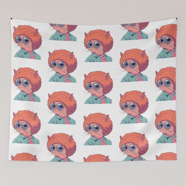Item preview, Redhead funky afro cat  designed and sold by FlawlessDraft.