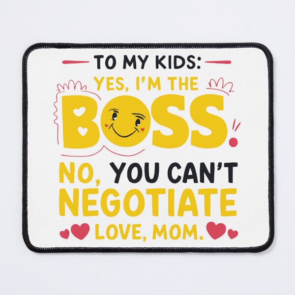 Item preview, Funny Mother's Day Vibrant Print: Yes, I'm the Boss designed and sold by HahaHandlesHub.
