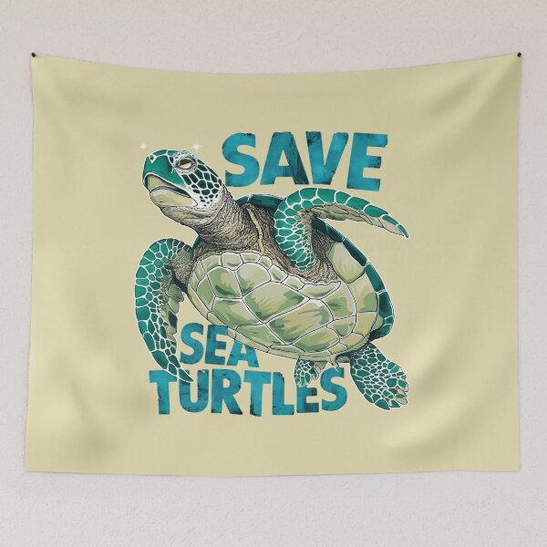 Item preview, Save Sea Turtles, Marine Life Conservation designed and sold by Mariana Piana.