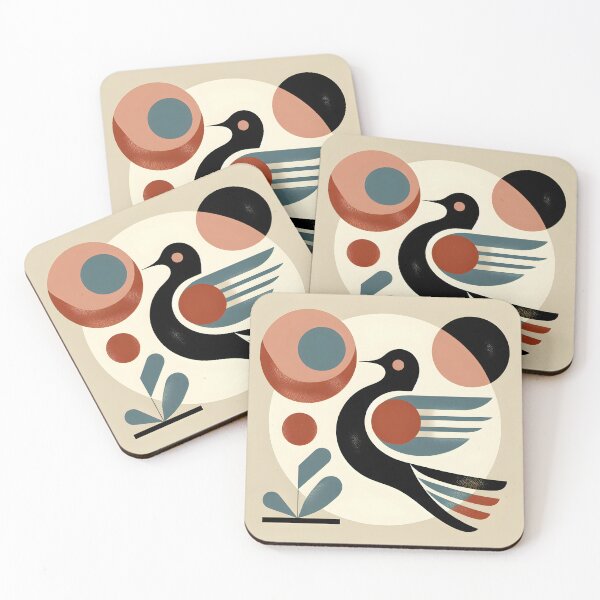 Item preview, "Avian Elegance: Retro Mid-Century Modern Bird Art" designed and sold by MindVibe.