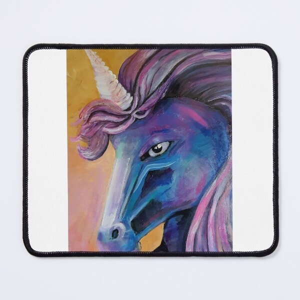 Aperçu de l'œuvre Licorne violet jaune masculin féminin les autres fierté funky créée et vendue par Izzy83.