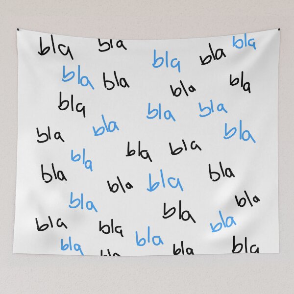 Item preview, Bla Bla Aesthetic Pinterest Minimalist Art Design designed and sold by pointense.