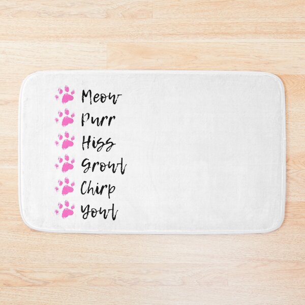 Item preview, Cat noises meow purr hiss growl chirp yowl  designed and sold by alczar.
