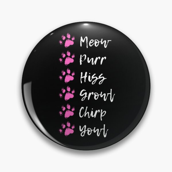 Item preview, Cat noises meow purr hiss growl chirp yowl  designed and sold by alczar.