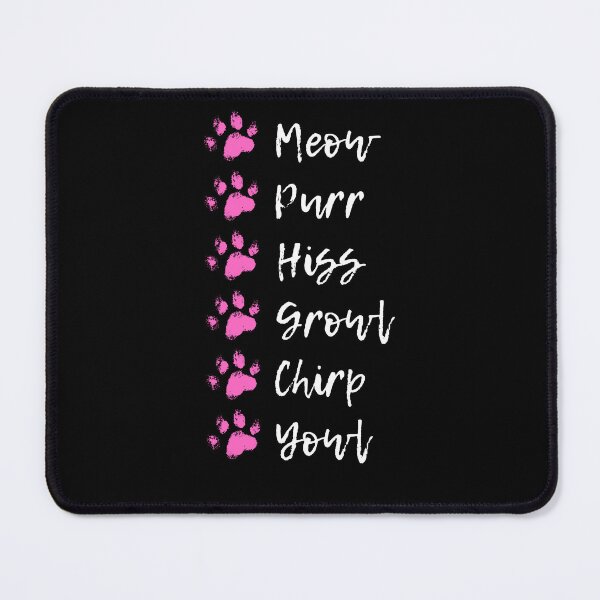 Item preview, Cat noises meow purr hiss growl chirp yowl designed and sold by alczar.
