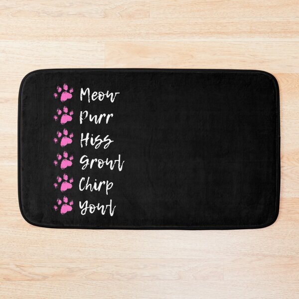 Item preview, Cat noises meow purr hiss growl chirp yowl  designed and sold by alczar.