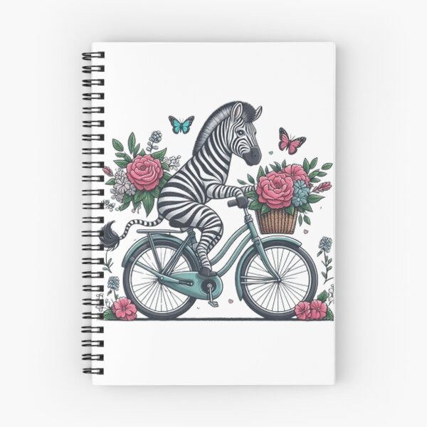 Item preview, Cute zebra on a bicycle  designed and sold by Culmika.