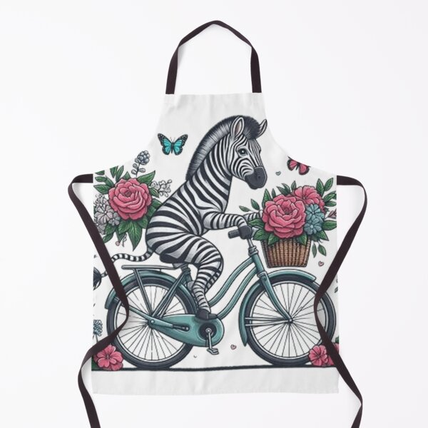 Item preview, Cute zebra on a bicycle designed and sold by Culmika.
