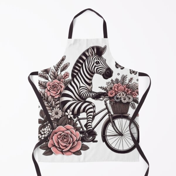 Item preview, Cute zebra on a bicycle designed and sold by Culmika.