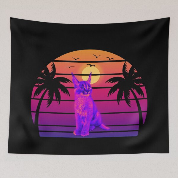 Item preview, Caracal Retro Sunset designed and sold by AussieWonders.