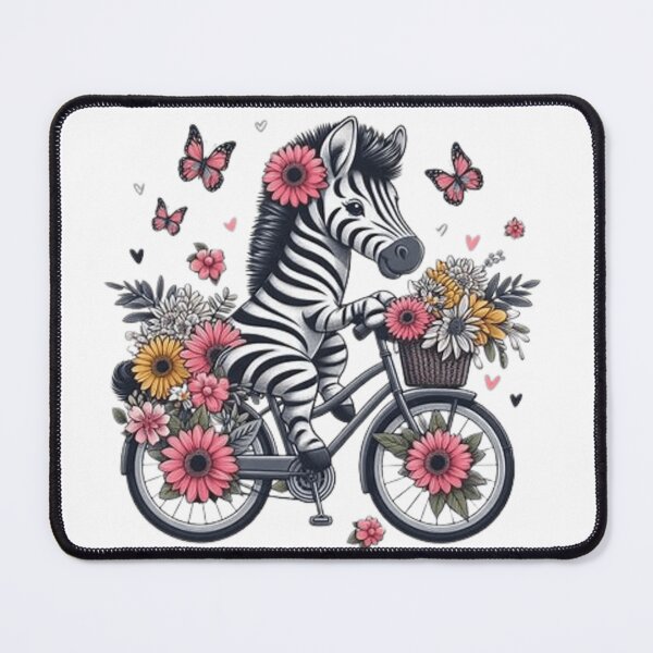 Item preview, Cute zebra on a bicycle designed and sold by Culmika.