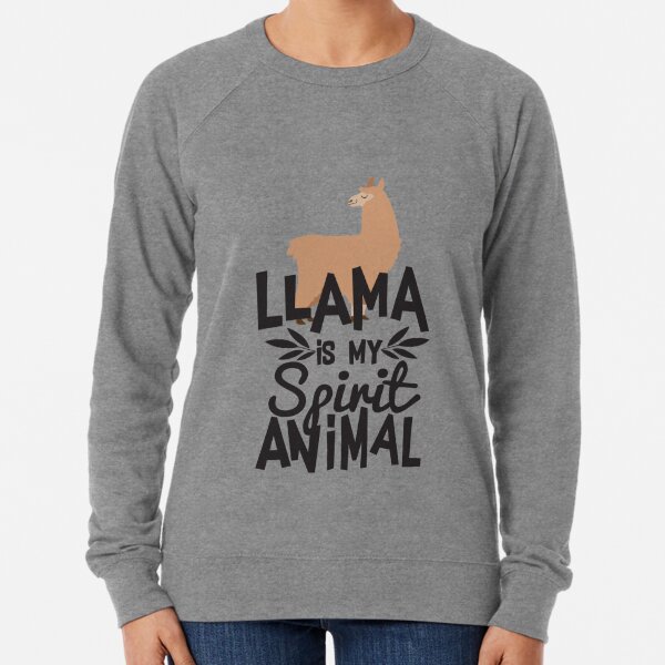 Sudaderas Llama Es Mi Animal Espiritual Redbubble