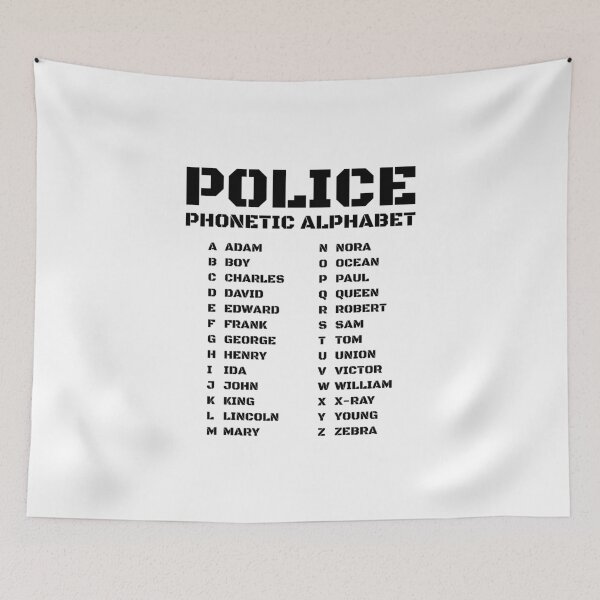 Item preview, Police Phonetic Alphabet Code designed and sold by AnnSign.