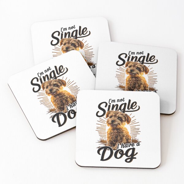 Item preview, I'm Not Single I Have a Dog Design, Cute Yorkie Dog Lover Decal, Pet Owner Gift, Funny Dog Quote Sticker for Laptop designed and sold by WatermelonPink.