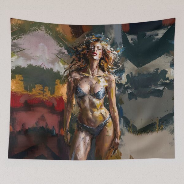 Item preview, Expressive Abstract Art: Bold Brushstrokes of Female Figures designed and sold by MarinaFila.