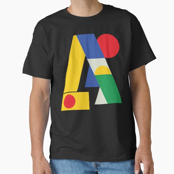 GEOMETRIC COLORS LETTER A Classic T-Shirt