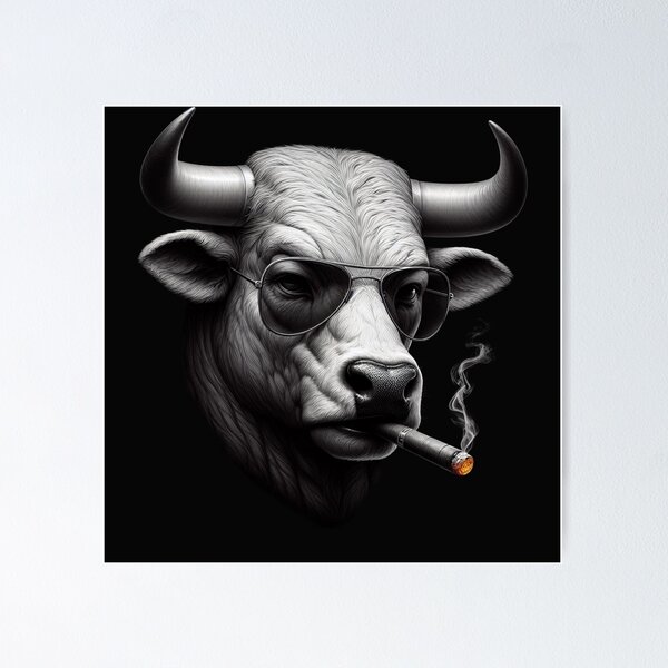 Item preview, Smoking Bull Avatar. designed and sold by AvatarWeb3.