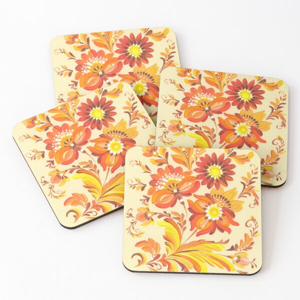 Item preview, Petrykivka Autumn flowers designed and sold by Redilion.