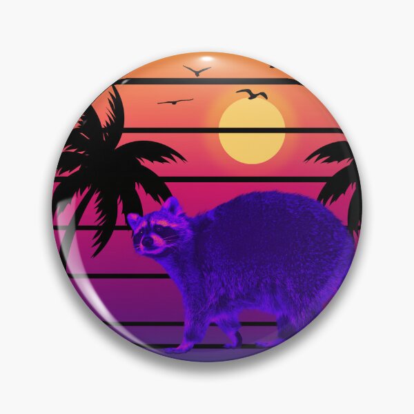 Item preview, Raccoon Retro Sunset designed and sold by AussieWonders.