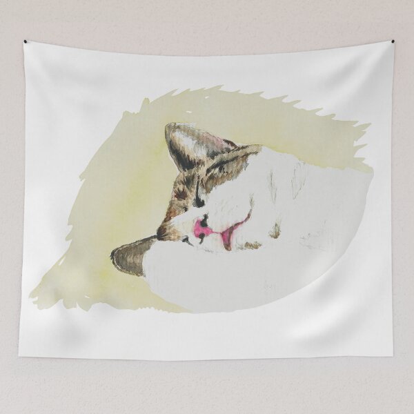 Item preview, Sleeping cat with tongue designed and sold by jedzia-who-art.