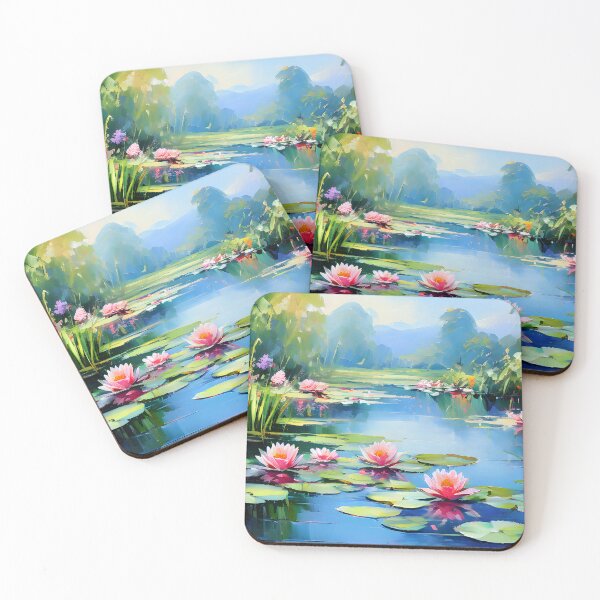 Item preview, Water Lilies designed and sold by Crafted-AI.
