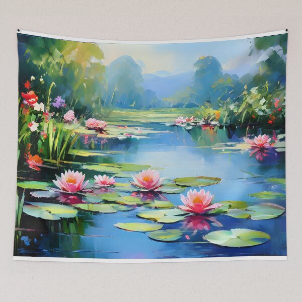 Item preview, Water Lilies designed and sold by Crafted-AI.