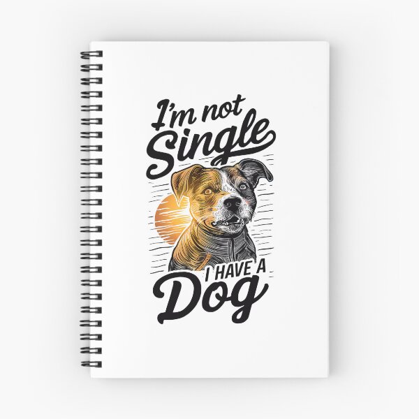 Item preview, I'm Not Single I Have A Dog, Funny Dog Lover Design, Pet Owner Decal, Dog Illustration, Dog lover quote,Gift for Dog Moms and Dads, doglover designed and sold by WatermelonPink.