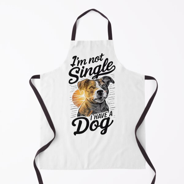 Item preview, I'm Not Single I Have A Dog, Funny Dog Lover Design, Pet Owner Decal, Dog Illustration, Dog lover quote,Gift for Dog Moms and Dads, doglover designed and sold by WatermelonPink.