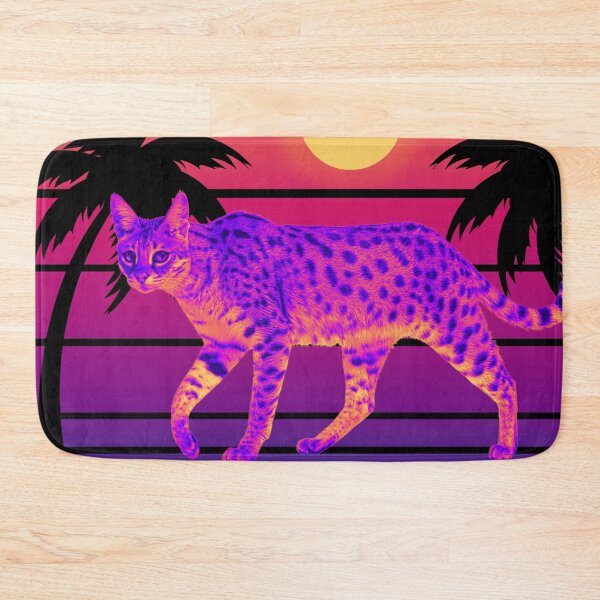 Item preview, Serval Retro Sunset designed and sold by AussieWonders.