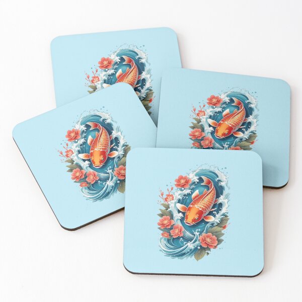 Item preview, japanese carp design designed and sold by Chibisroom.