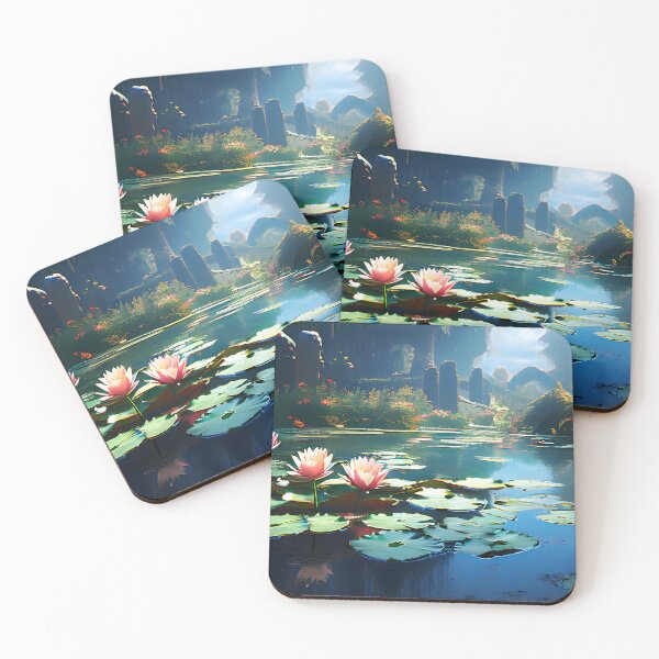 Item preview, Water Lilies designed and sold by Crafted-AI.