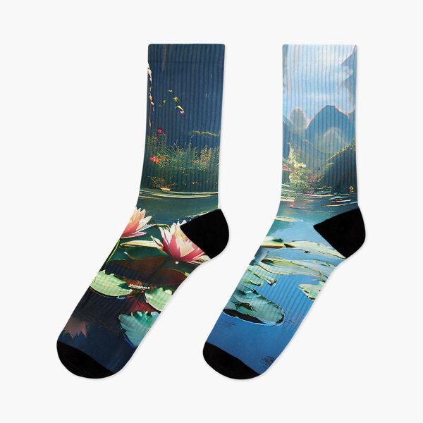 Item preview, Water Lilies designed and sold by Crafted-AI.