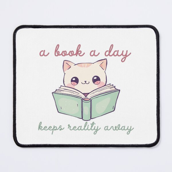 Item preview, a book a day keeps reality away designed and sold by QueerPenguin.
