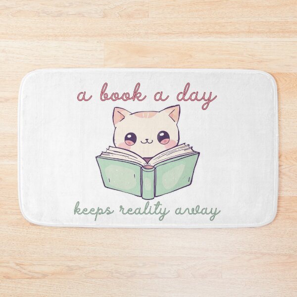 Item preview, a book a day keeps reality away designed and sold by QueerPenguin.