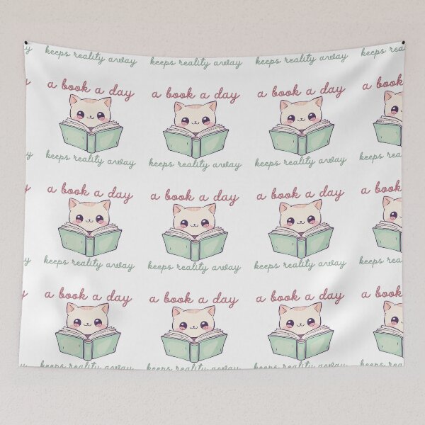 Item preview, a book a day keeps reality away designed and sold by QueerPenguin.