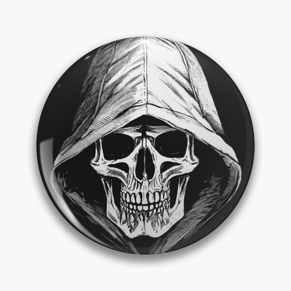Item preview, Calavera con capucha/5 designed and sold by Synthwave Poem.