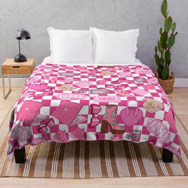 Item preview, Retro 60's barbie pink pattern designed and sold by BigfeetLittlepaws.