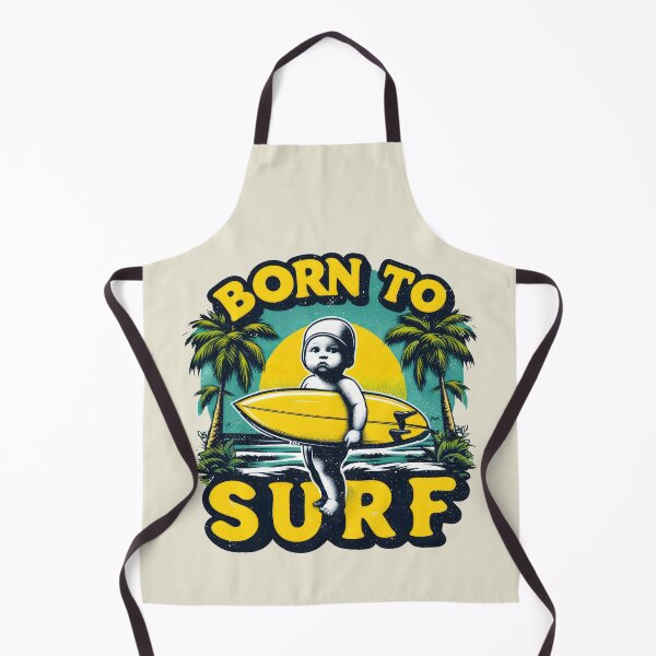 Item preview, Born To Surf - Vintage Cool Surfer Baby designed and sold by Urban-Alien.