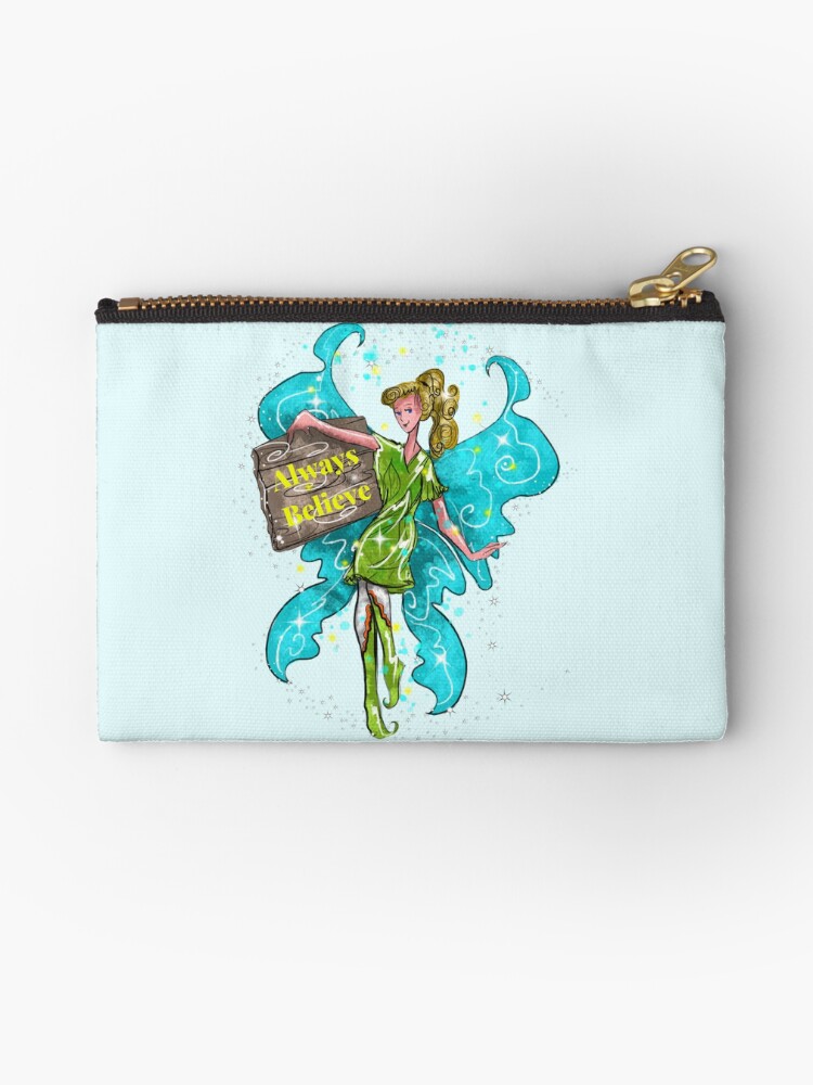 Thumbnail 1 of 4, Zipper Pouch, Iva the Inspirational Fairy™ designed and sold by TeelieTurner.