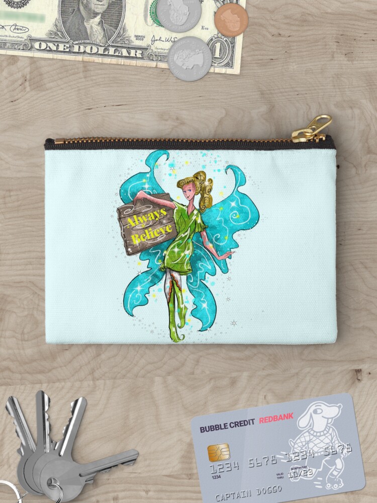 Thumbnail 3 of 4, Zipper Pouch, Iva the Inspirational Fairy™ designed and sold by TeelieTurner.