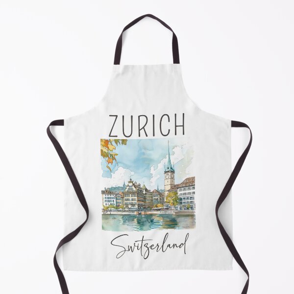 Item preview, A Watercolor Design of Zurich - Switzerland designed and sold by Sketch-Shack.