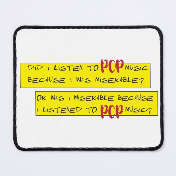 Item preview, Listening to Miserable Pop Music in High Fidelity designed and sold by superjennifer.