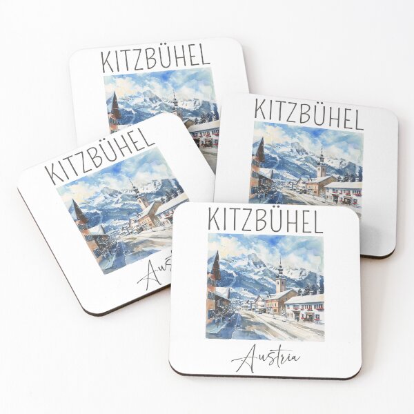 Item preview, A Watercolor Design of Kitzbühel - Austria designed and sold by Sketch-Shack.