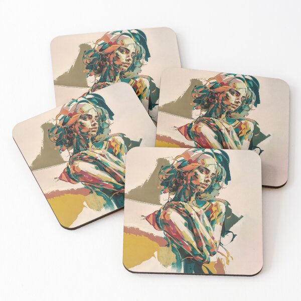 Item preview, Expressive Abstract Art: Bold Brushstrokes of Female Figures designed and sold by MarinaFila.
