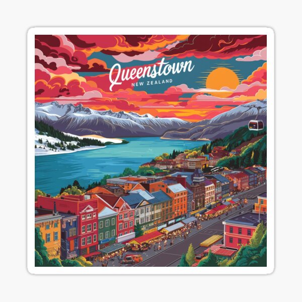 Item preview, Queenstown, New Zealand designed and sold by JaksaDesignHub.