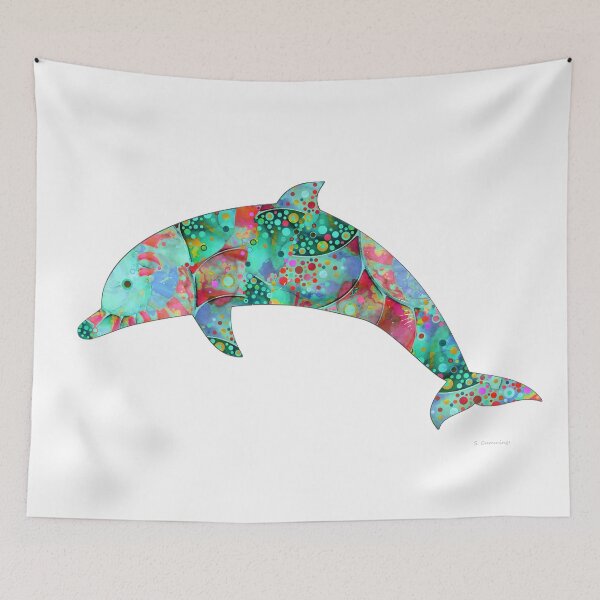 Item preview, Pure Enchantment Dolphin Porpoise Art designed and sold by Sharon Cummings Art.