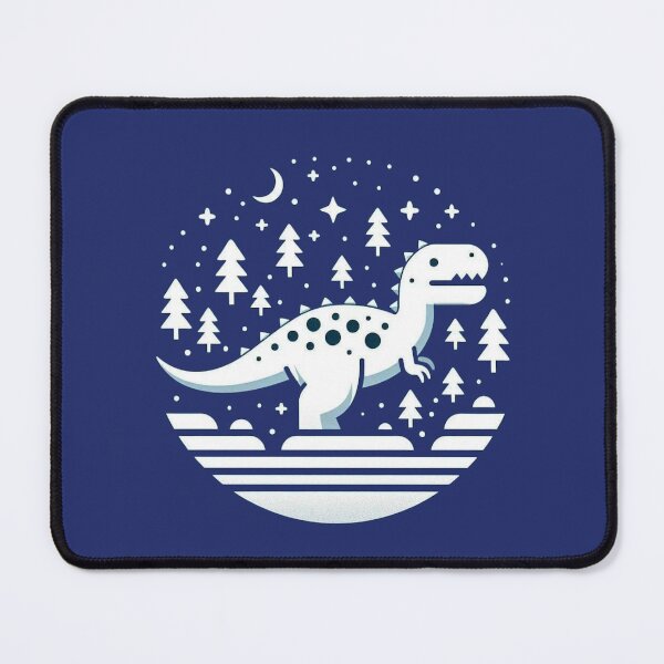 Item preview, White Pixel Christmas Dino designed and sold by Vkinsify.